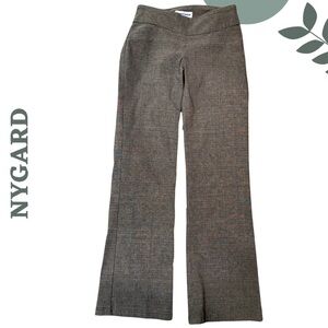 🛍️3/$40 NYGARD Bootcut Dress Pants |Size 4 Grey Textured Stretch Career Trousers